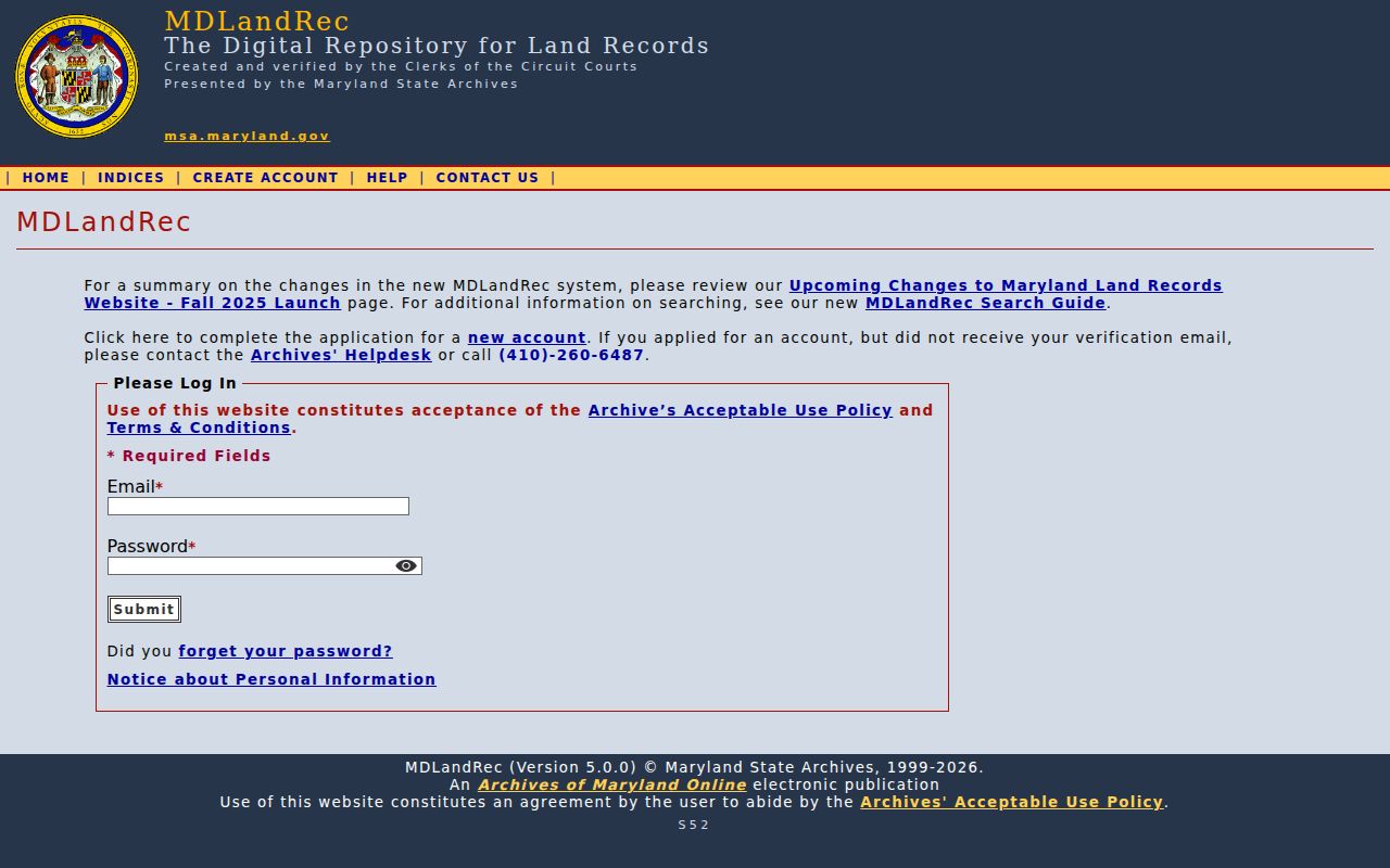 Towson people search entry at the Baltimore County MDLandRec portal